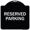 Signmission Designer Series Reserved Parking, Black & White Heavy-Gauge Aluminum Sign, 18" x 18", BW-1818-23009 A-DES-BW-1818-23009 - alternate 1